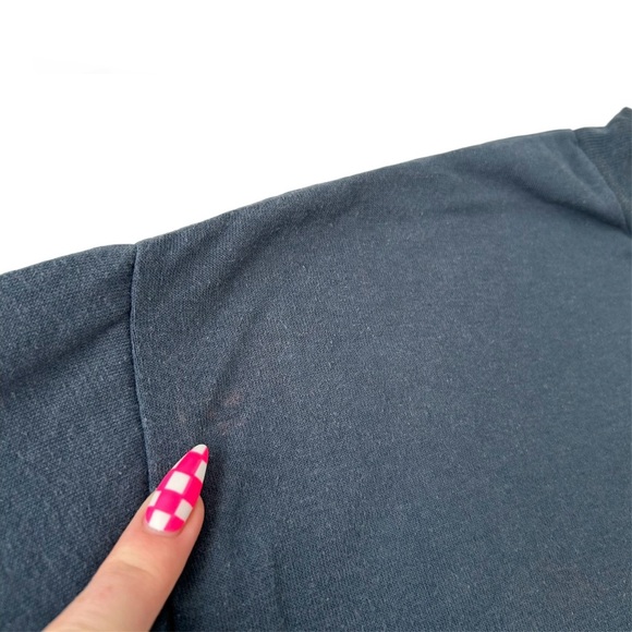 Vintage 90s Y2K No Surrender Spellout Graphic Tee Distressed Short Sleeve Large - Picture 7 of 8